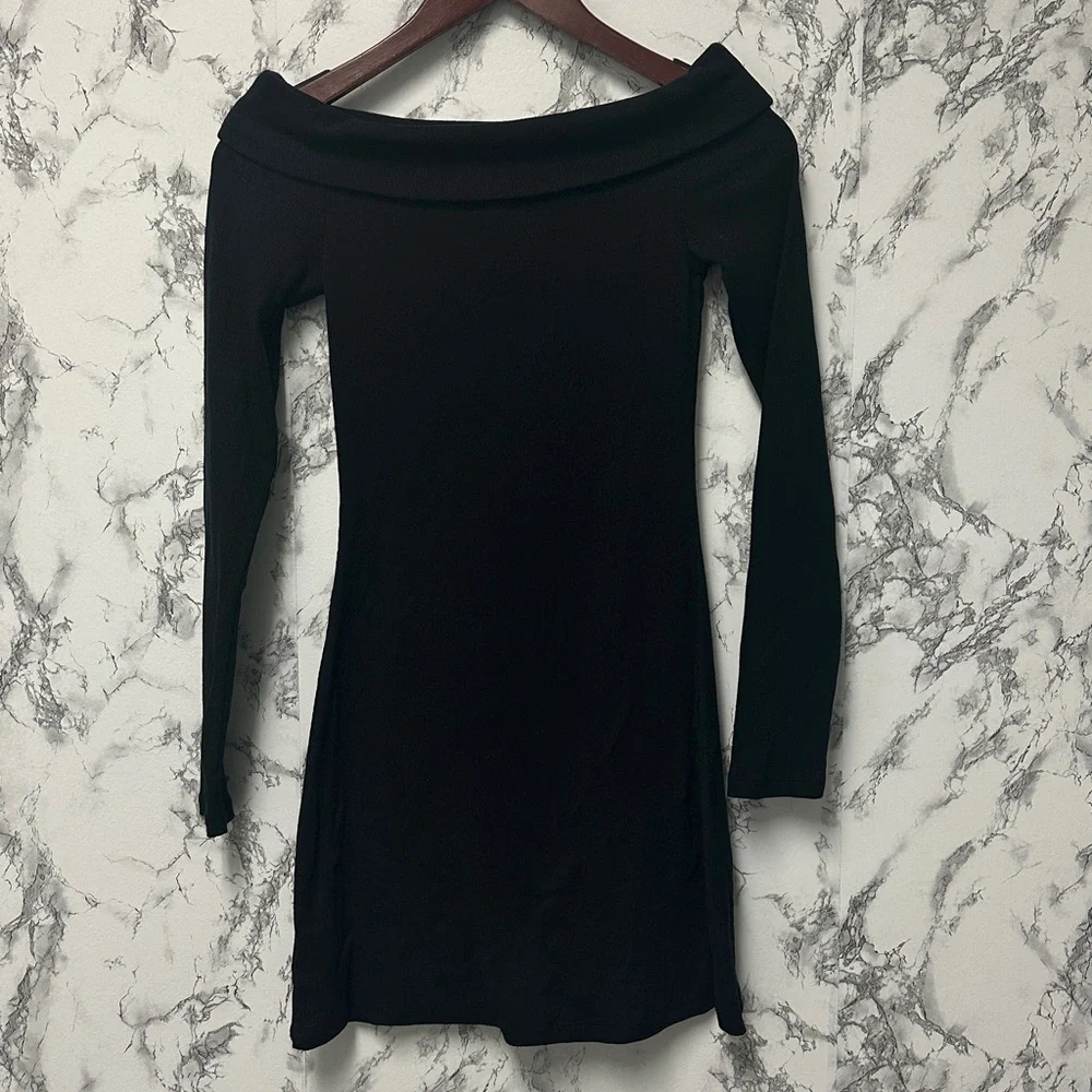 Wild Fable Women’s Black Long Sleeve Mini Bodycon Dress Size XS - Picture 8 of 12